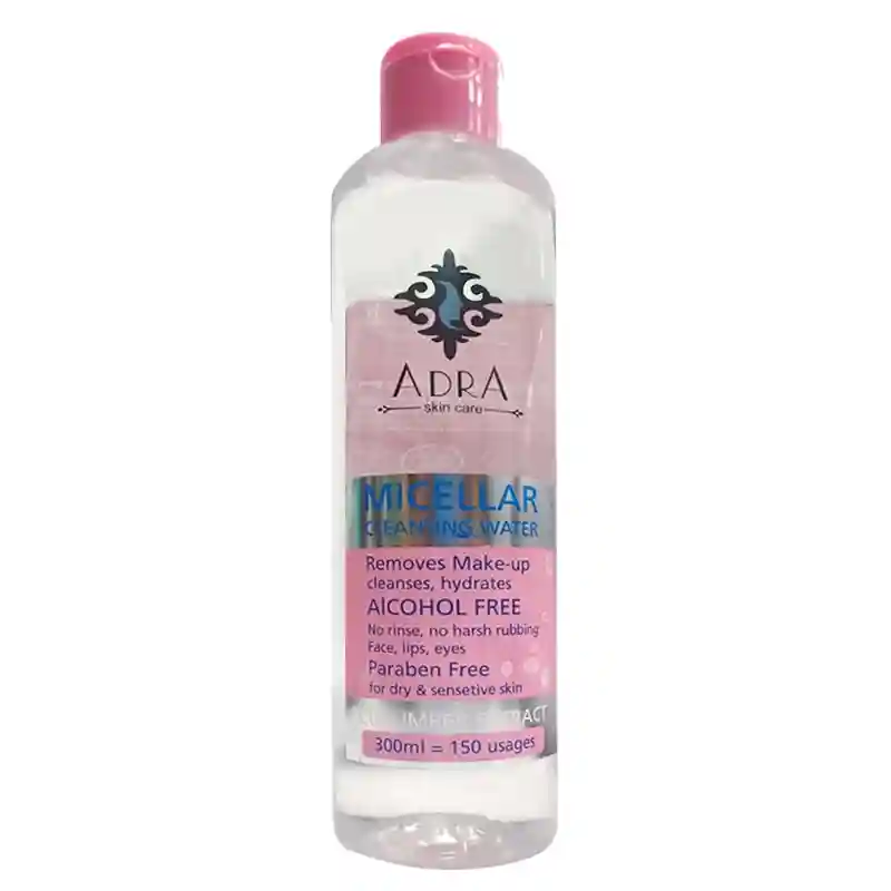 تونیک پاک کننده آرایش خشک ( میسلار واتر) 300 میل آدرا